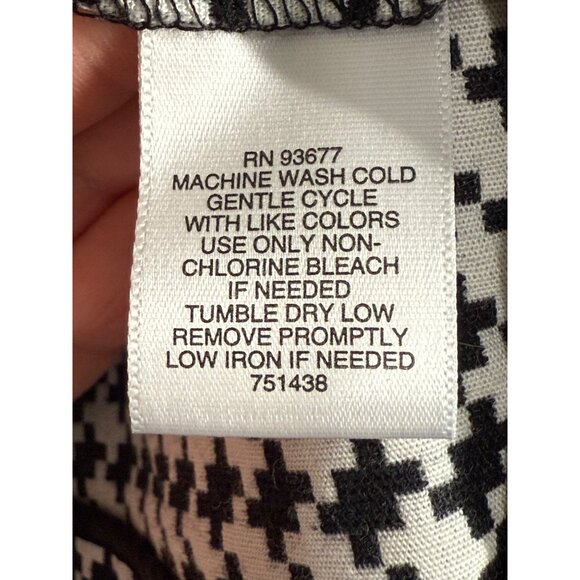 Liz Claiborne Womens Houndstooth Suit Jacket XL Black & White Career Business‎ - Picture 9 of 12